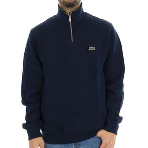 MAGLIA MEZZA ZIP BLU